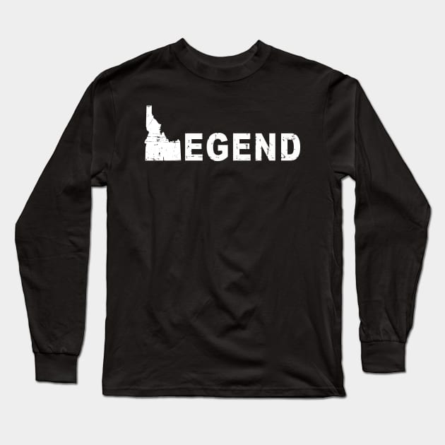 Idaho Legend | Boise | Potato | T-Shirt | Christmas Gift Idea Long Sleeve T-Shirt by MerchMadness